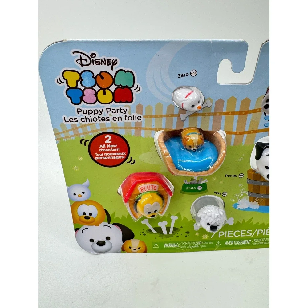 Disney Tsum Tsum Puppy Party Figures Mini Vinyl Figure Set Collectible NEW